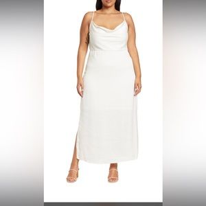 Taylor Dresses Mock Neck Sleeveless Midi Dress